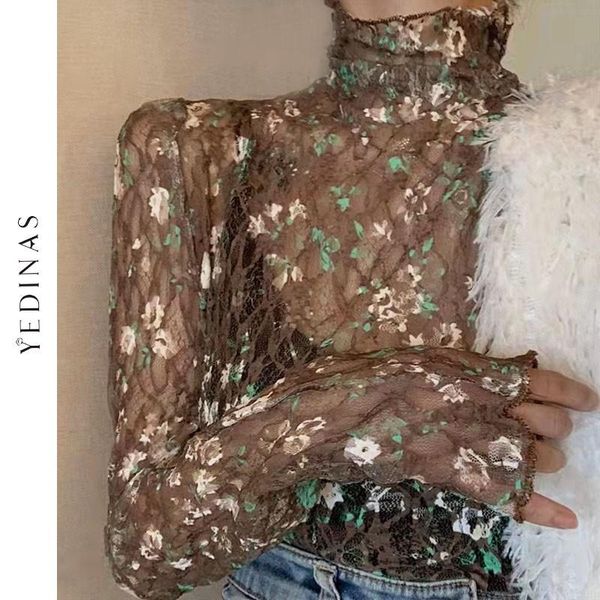 t-shirt yedinas turtleneck tshirt women long sleeve see thought mesh e girl floral tshirts streetwear 6 color female tee, White
t-shirt yedinas turtleneck tshirt women long sleeve see thought mesh e girl floral tshirts streetwear 6 color female tee, White