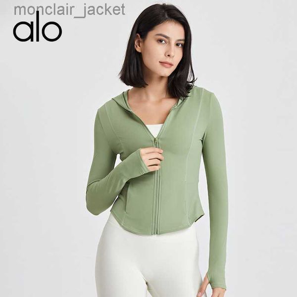 desginer alos yoga jacket new sports jacket women's spring and autumn fitness suit hooded jacket quick drying tight top, Black;brown
desginer alos yoga jacket new sports jacket women's spring and autumn fitness suit hooded jacket quick drying tight top, Black;brown