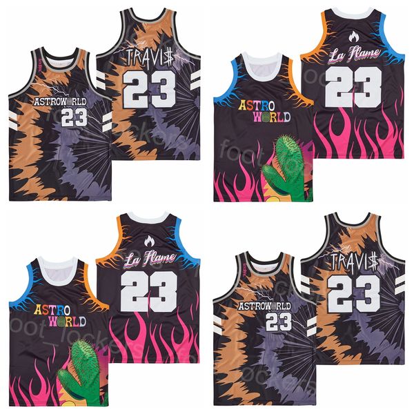 film la flame jersey moive basketball astro world 23 travls scott pullover pure cotton retro college sports university breathable retire tea, Black
film la flame jersey moive basketball astro world 23 travls scott pullover pure cotton retro college sports university breathable retire tea, Black