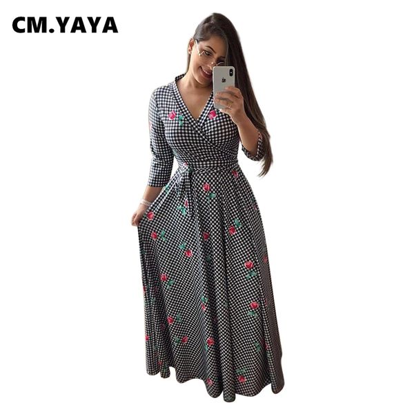 dresses cm.yaya women summer slim maxi dress three quarter sleeve floral print street casual bandage party sashes dresses vestido, Black;gray
dresses cm.yaya women summer slim maxi dress three quarter sleeve floral print street casual bandage party sashes dresses vestido, Black;gray
