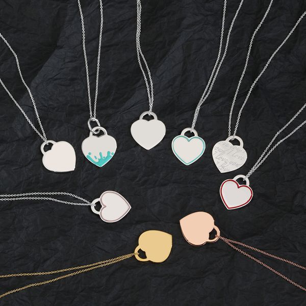 925 sterling silver love pendant necklace classic luxury ornaments love necklaces rose heart women's party high end fashion designer je
925 sterling silver love pendant necklace classic luxury ornaments love necklaces rose heart women's party high end fashion designer je
