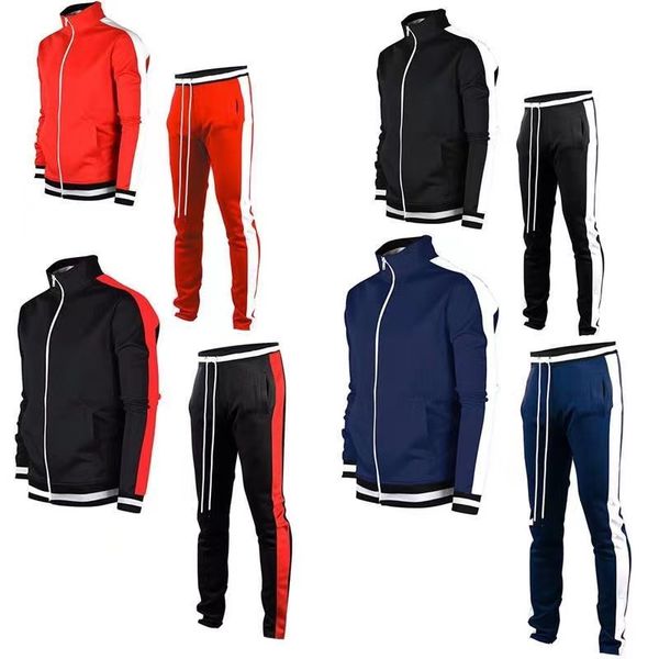 mens tracksuits men sports suit designer sportswear mens outerwear casual standing collar fashion men's high-quality trendy clothing, Gray
mens tracksuits men sports suit designer sportswear mens outerwear casual standing collar fashion men's high-quality trendy clothing, Gray