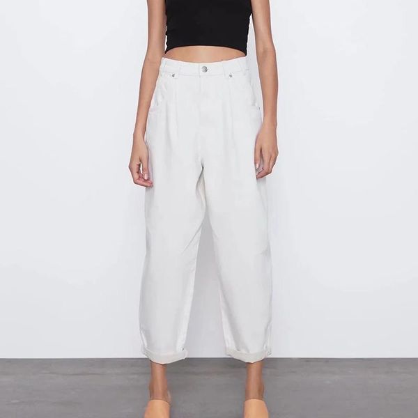 jeans women's jean denim pant high wait harem pant white casual loose trousers with pocket streetwear fashion pant ins trf woman pant, Blue
jeans women's jean denim pant high wait harem pant white casual loose trousers with pocket streetwear fashion pant ins trf woman pant, Blue