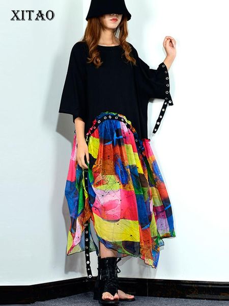 dresses xitao tide colorful print o neck midi dress hollow out irregular sleeve fashion loose casual dress 2019 new wld2120, Black;gray
dresses xitao tide colorful print o neck midi dress hollow out irregular sleeve fashion loose casual dress 2019 new wld2120, Black;gray