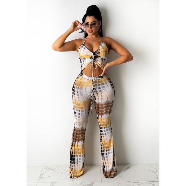 pants 2021 new arrival famous brand 2 pcs women set tie dye spaghetti strap and long pants summer outfits, White
pants 2021 new arrival famous brand 2 pcs women set tie dye spaghetti strap and long pants summer outfits, White