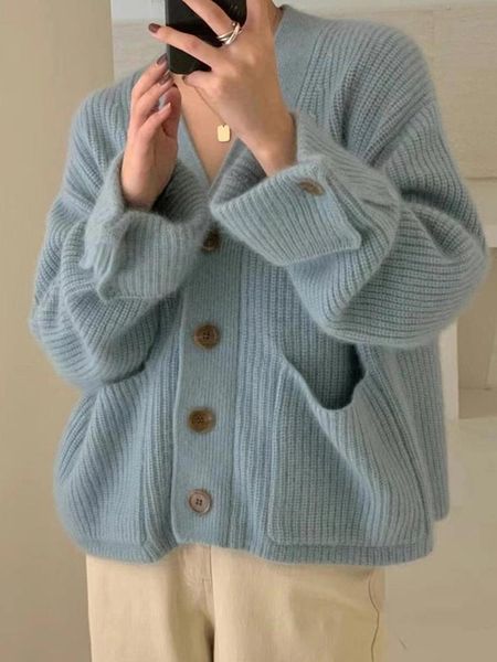 sweaters knitted sweater women vneck cardigan female soild gentle style ladies loose long sleeve with pocket knitwear gilet femme, White;black
sweaters knitted sweater women vneck cardigan female soild gentle style ladies loose long sleeve with pocket knitwear gilet femme, White;black