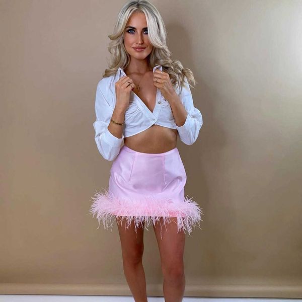 skirts women feather trim mini skirts faux fur bodycon short skirt vintage high waist short skirts party streetwear j230427, Black
skirts women feather trim mini skirts faux fur bodycon short skirt vintage high waist short skirts party streetwear j230427, Black
