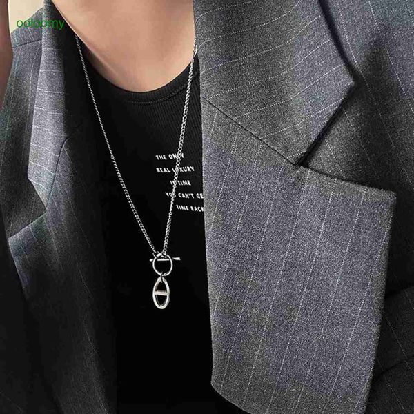 hemres designer necklace titanium steel pig nose necklace versatile and minimalist ins hip hop pendant sweater chain decoration colorless ne, Black
hemres designer necklace titanium steel pig nose necklace versatile and minimalist ins hip hop pendant sweater chain decoration colorless ne, Black