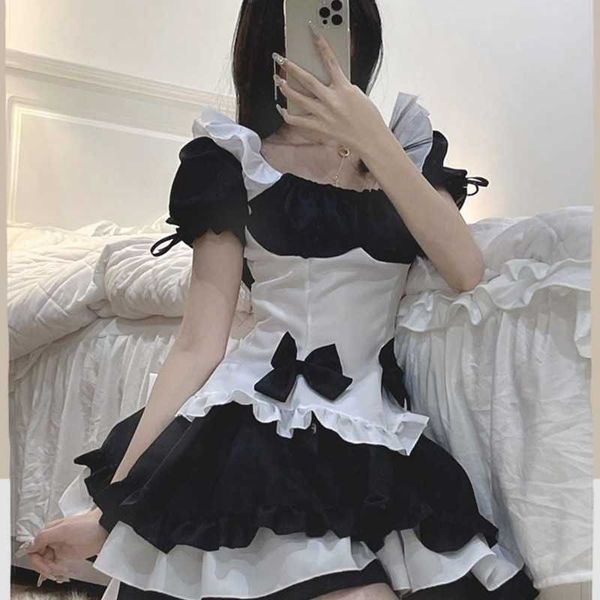 set plus size halloween madi cosplay costumes black white apron lolita dress party stage princess maid outfits lingerie 230426, Red;black
set plus size halloween madi cosplay costumes black white apron lolita dress party stage princess maid outfits lingerie 230426, Red;black
