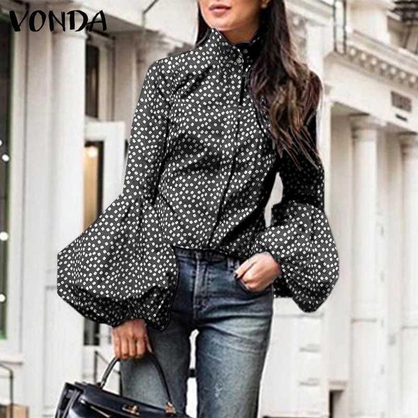 t-shirt puff sleeve polka dot print shirts women vonda long sleeved stand collar button up blouse blusas femininas, White
t-shirt puff sleeve polka dot print shirts women vonda long sleeved stand collar button up blouse blusas femininas, White