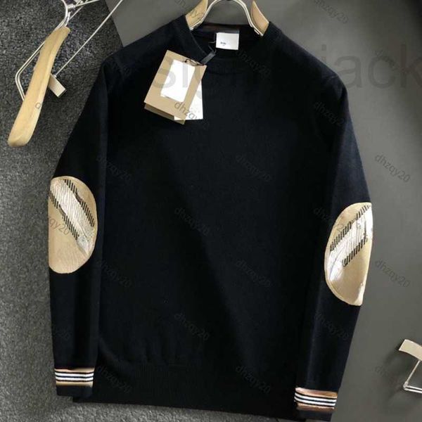 designer sweater sweatshirt cuff patch contrast crew neck pullover winter versatile loose warm wool knitwear luxury brand casual shirt ngad, White;black
designer sweater sweatshirt cuff patch contrast crew neck pullover winter versatile loose warm wool knitwear luxury brand casual shirt ngad, White;black