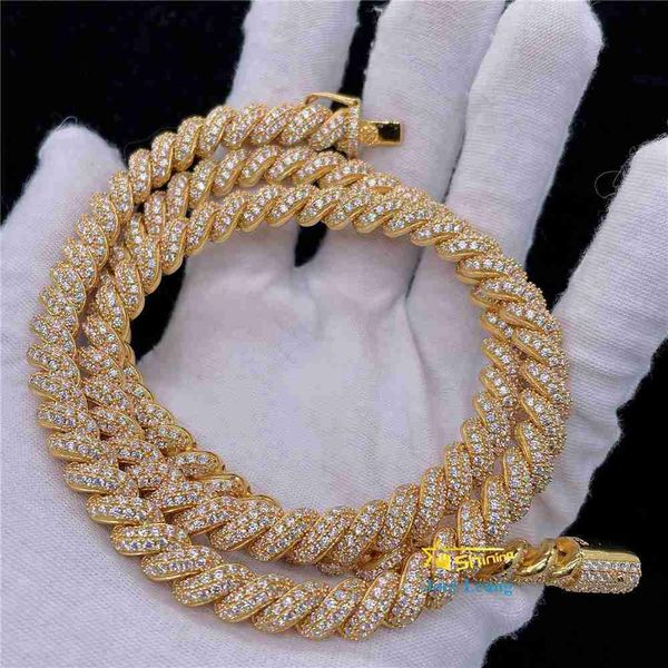 fine jewelry pass diamond tester hip hop iced out 925 silver gold plated 8mm custom vvs moissanite rope chain necklace
fine jewelry pass diamond tester hip hop iced out 925 silver gold plated 8mm custom vvs moissanite rope chain necklace
