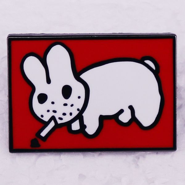 smoking a cigarette rabbit brooch cute anime movies games hard enamel pins collect metal cartoon brooch backpack hat bag collar lapel badges, Blue
smoking a cigarette rabbit brooch cute anime movies games hard enamel pins collect metal cartoon brooch backpack hat bag collar lapel badges, Blue