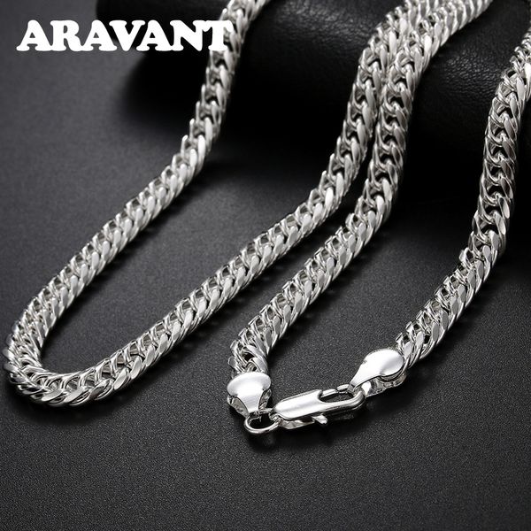 strands strings 925 silver 6mm necklace chain for men women fashion jewelry 230426, Black
strands strings 925 silver 6mm necklace chain for men women fashion jewelry 230426, Black