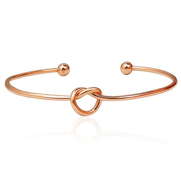 trendy simple creativity open knotted cuff bracelet for charm woman elegant rose gold color delicacy jewelry gifts, Black
trendy simple creativity open knotted cuff bracelet for charm woman elegant rose gold color delicacy jewelry gifts, Black