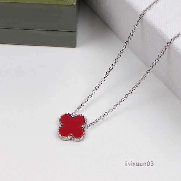 pendant necklaces womens designer four-leaf clover single flower fashion titanium steel 18k rose gold jewelry 5 ue6z, Silver
pendant necklaces womens designer four-leaf clover single flower fashion titanium steel 18k rose gold jewelry 5 ue6z, Silver