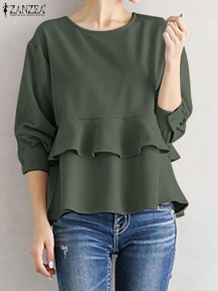t-shirt casual women ruffle blouse zanzea female long sleeve oversized shirt autumn o neck double layer elegant hoilday blusas 2022, White
t-shirt casual women ruffle blouse zanzea female long sleeve oversized shirt autumn o neck double layer elegant hoilday blusas 2022, White