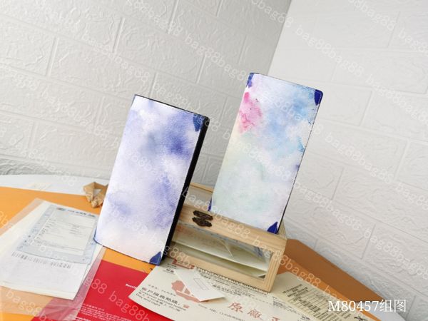 designer wallet women's wallets men's purses credit card holder long purse watercolor strokes depict patterns m80457 pink blue, Red;black
designer wallet women's wallets men's purses credit card holder long purse watercolor strokes depict patterns m80457 pink blue, Red;black