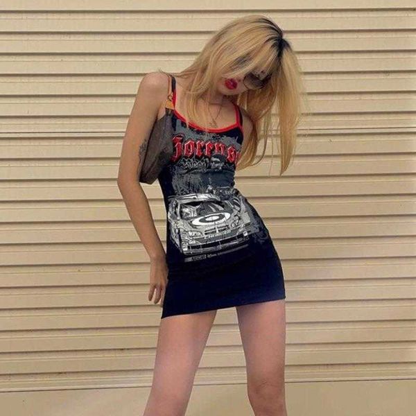 ins summer retro printed street sdress womens slim fit slimming slip, Black;gray
ins summer retro printed street sdress womens slim fit slimming slip, Black;gray