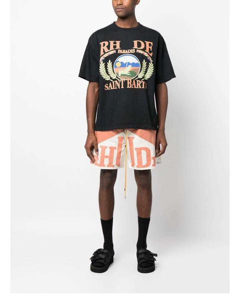 2023 spring/summer designer new men's t-shirts with sunset beach letter made of 230g double strand 32 thread count tight double yarn co, White;black
2023 spring/summer designer new men's t-shirts with sunset beach letter made of 230g double strand 32 thread count tight double yarn co, White;black