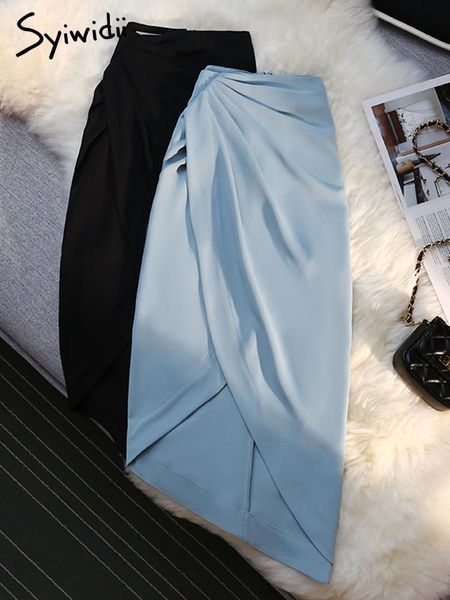 dresses syiwidii folds skirts women asymmetrical solid zipper empire pencil mid length skirt aline solid korean fashion clothing, Black;gray
dresses syiwidii folds skirts women asymmetrical solid zipper empire pencil mid length skirt aline solid korean fashion clothing, Black;gray
