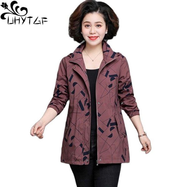 raincoats uhytgf middleaged women spring autumn trench coat fashion print hooded casual female outerwear thin loose size windbreaker 1954, Black
raincoats uhytgf middleaged women spring autumn trench coat fashion print hooded casual female outerwear thin loose size windbreaker 1954, Black