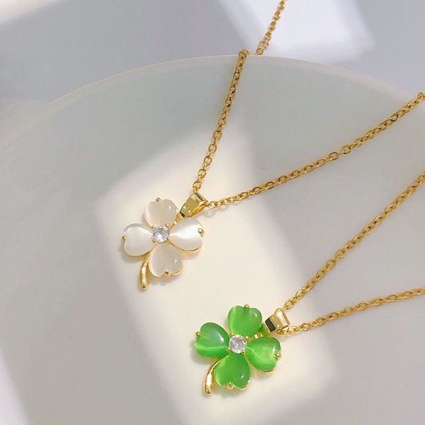2023 fashion new designer necklace four-leaf clover necklace fashion temperament pendant no box, Silver
2023 fashion new designer necklace four-leaf clover necklace fashion temperament pendant no box, Silver