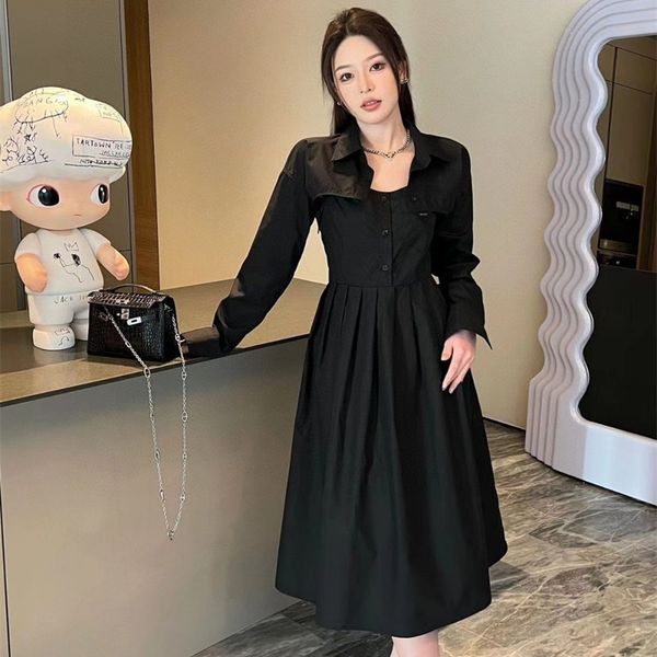 womens designer clothing dresses for woman two pieces set short long sleeve shirts and slip knee length dress casual spring summer clothes, Black;gray
womens designer clothing dresses for woman two pieces set short long sleeve shirts and slip knee length dress casual spring summer clothes, Black;gray