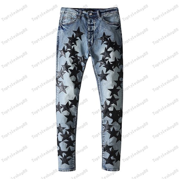 mens jeans for guys rip slim fit skinny man pants orange star patches wearing biker denim stretch cult stretch motorcycle trendy long straig, Blue
mens jeans for guys rip slim fit skinny man pants orange star patches wearing biker denim stretch cult stretch motorcycle trendy long straig, Blue