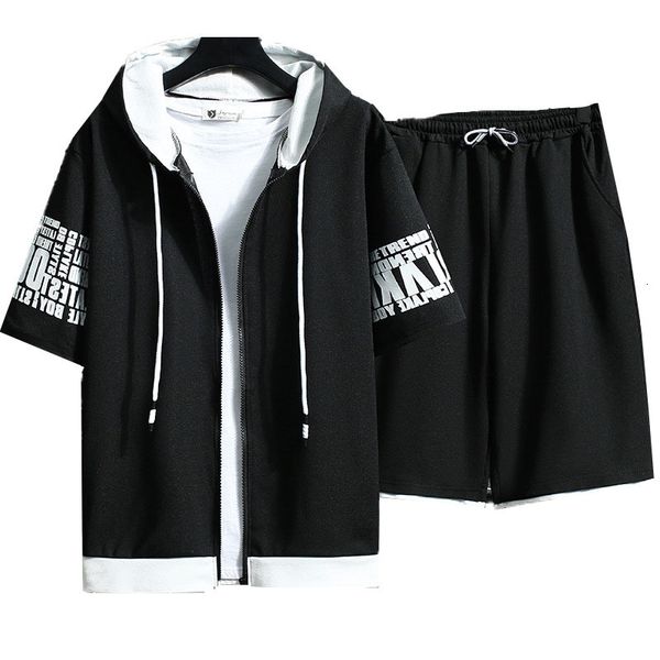 men's tracksuits mens tracksuit 2 piece set summer fashion zipper hooded hoodies shorts suit short sleeve t shirt casual male sportswe, Gray
men's tracksuits mens tracksuit 2 piece set summer fashion zipper hooded hoodies shorts suit short sleeve t shirt casual male sportswe, Gray