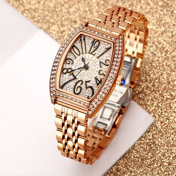 women s watches jam tangan berlian mewah baru untuk wanita kuarsa modis pasang barel bentuk waterproo montre femme luxe drop 230427, Slivery;golden
women s watches jam tangan berlian mewah baru untuk wanita kuarsa modis pasang barel bentuk waterproo montre femme luxe drop 230427, Slivery;golden