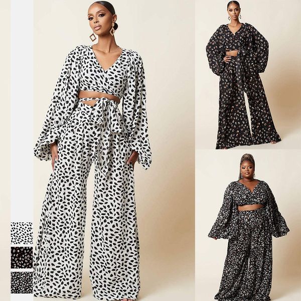 pants 2 piece set suits new ladies polka dot print slim +wide leg pants matching suit womalebeach ladies clothes sets, White
pants 2 piece set suits new ladies polka dot print slim +wide leg pants matching suit womalebeach ladies clothes sets, White