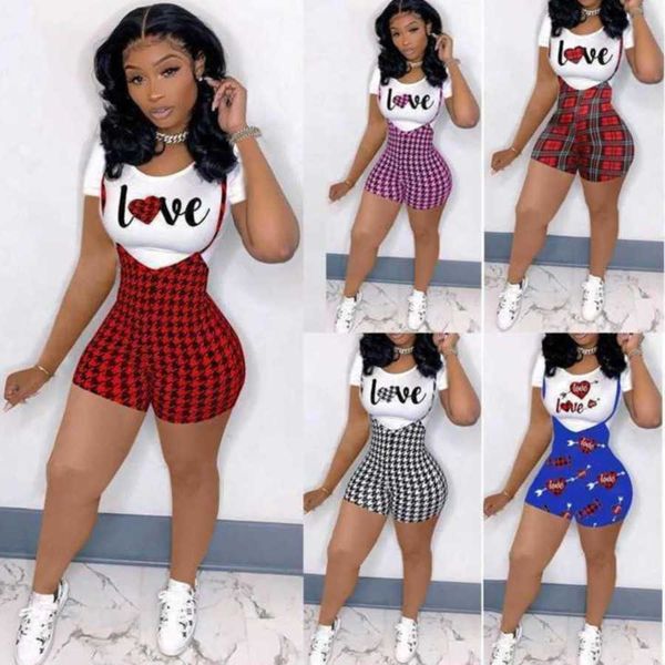 women two piece pants sets designer summer plus size clothes 2023 sling letter printing plaid shorts t-shirt short sleeve pant suits s-3xl, White
women two piece pants sets designer summer plus size clothes 2023 sling letter printing plaid shorts t-shirt short sleeve pant suits s-3xl, White