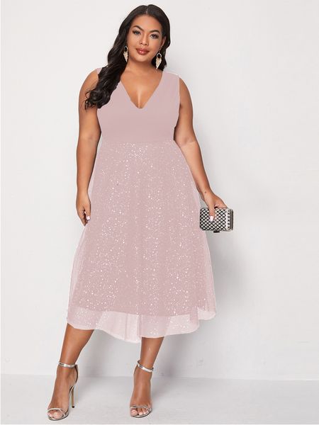 plus size dresses pink large size 4xl midi dres summer autumn mesh elegant curvy ladies cocktail prom evening party 230426, Black
plus size dresses pink large size 4xl midi dres summer autumn mesh elegant curvy ladies cocktail prom evening party 230426, Black