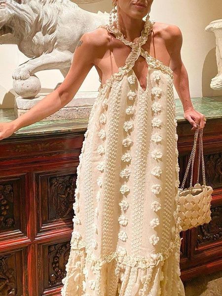 women's swimwear sleeveless maxi summer dress for women fashion ruffle beach long robe elegant slip holiday hollow out sundress coverup, White;black
women's swimwear sleeveless maxi summer dress for women fashion ruffle beach long robe elegant slip holiday hollow out sundress coverup, White;black