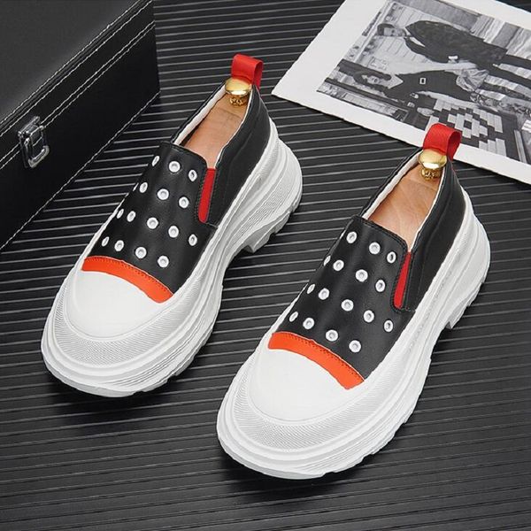 new men platform shoes leather men sneakers hip hop casual shoes trainers chaussure homme d2h36, Black
new men platform shoes leather men sneakers hip hop casual shoes trainers chaussure homme d2h36, Black