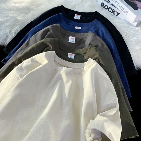 men s t shirts kaus katun pria merek berkualitas 7 4oz 210gsm warna polos atasan lengan pendek anak laki laki dasar kasual musim panas 5xl 2, White;black
men s t shirts kaus katun pria merek berkualitas 7 4oz 210gsm warna polos atasan lengan pendek anak laki laki dasar kasual musim panas 5xl 2, White;black