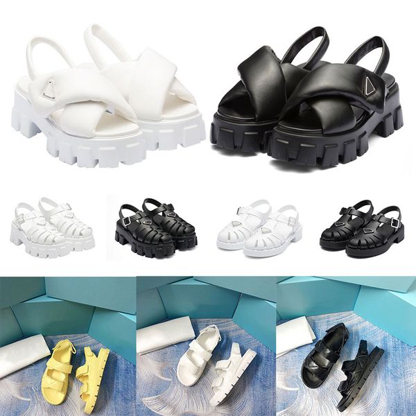 size 35-40 women foam rubber sandals prad monolith platform sandal soft lining leather concave convex sole black yellow womens vintage outdo
size 35-40 women foam rubber sandals prad monolith platform sandal soft lining leather concave convex sole black yellow womens vintage outdo
