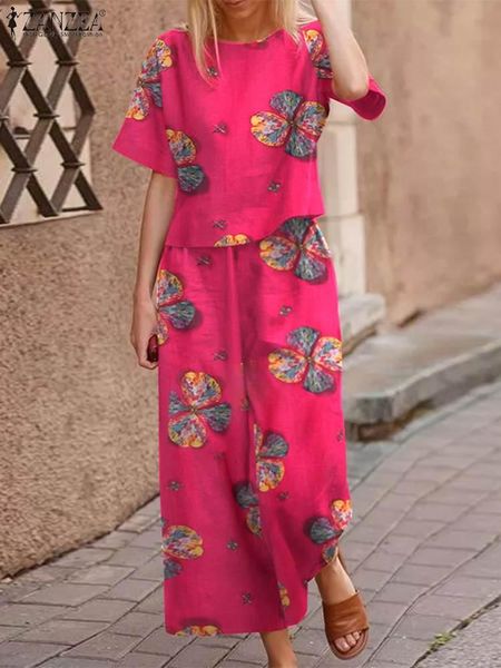 pants zanzea womens summer short sleeve blouse wide pants sets 2pcs urban tracksuit bohemian floral printed cotton trousers suits, White
pants zanzea womens summer short sleeve blouse wide pants sets 2pcs urban tracksuit bohemian floral printed cotton trousers suits, White