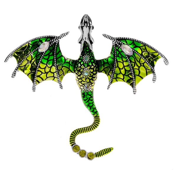 vintage rhinestone flying dragon brooches for women cartoon animal pin winter design fashion jewelry 6 colors, Gray
vintage rhinestone flying dragon brooches for women cartoon animal pin winter design fashion jewelry 6 colors, Gray