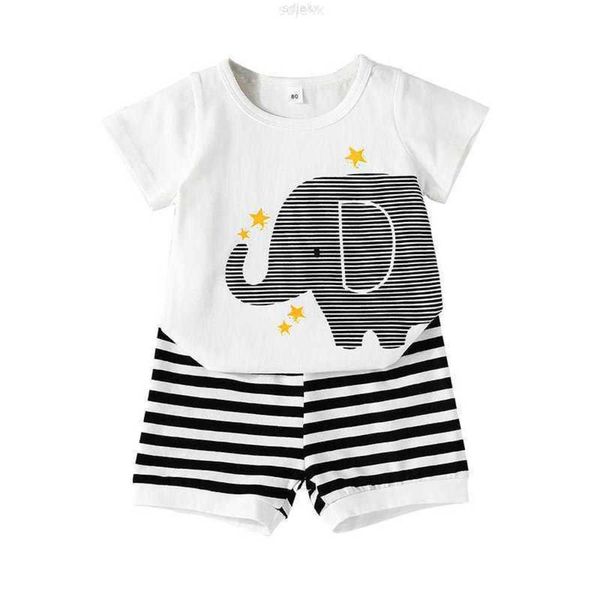clothing sets summer baby clothes set boys short sleeve elephant t-shirt stripe shorts toddler boy two-piece, White
clothing sets summer baby clothes set boys short sleeve elephant t-shirt stripe shorts toddler boy two-piece, White