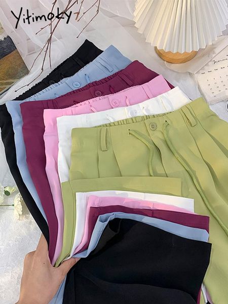 capris yitimoky bandage pants for women suit chiffon trousers high waisted wide leg pants fashion streetwear summer 2022 casual bottoms, Black;white
capris yitimoky bandage pants for women suit chiffon trousers high waisted wide leg pants fashion streetwear summer 2022 casual bottoms, Black;white