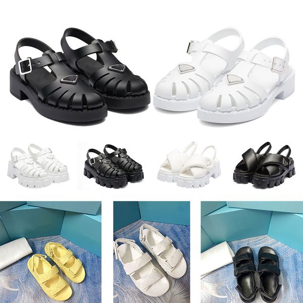 fashion women foam rubber sandals prad monolith platform sandal soft lining leather concave convex sole triangle womens vintage beach shoes, Black
fashion women foam rubber sandals prad monolith platform sandal soft lining leather concave convex sole triangle womens vintage beach shoes, Black