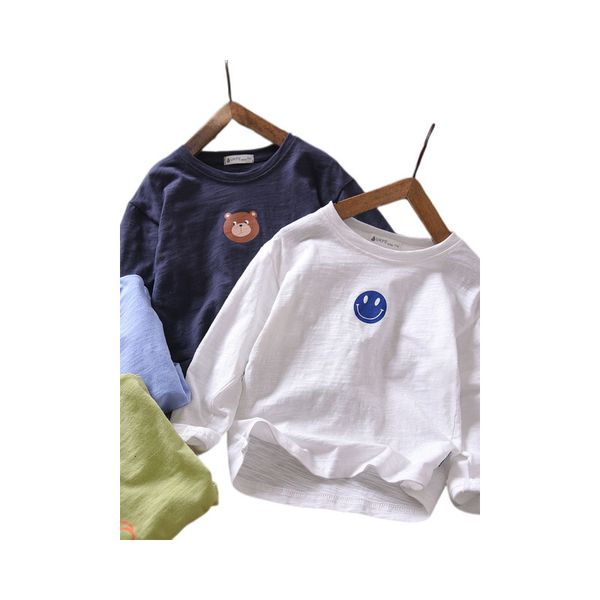 t-shirts boys' long sleeve t-shirt spring and autumn seasons medium and big boys' slub cotton pure cotton printed flower childre 2, Blue
t-shirts boys' long sleeve t-shirt spring and autumn seasons medium and big boys' slub cotton pure cotton printed flower childre 2, Blue