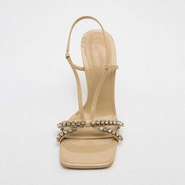 new sandals women heeled sandal summer square toe rhinestones heels crystal stiletto female comfort pluse size pumps 230406, Black
new sandals women heeled sandal summer square toe rhinestones heels crystal stiletto female comfort pluse size pumps 230406, Black