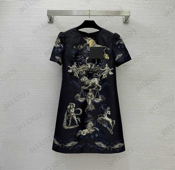 womens dresses fashion color matching animal figure print design crewneck short sleeve dress luxury drill decoration a-line joker slimming, Black;gray
womens dresses fashion color matching animal figure print design crewneck short sleeve dress luxury drill decoration a-line joker slimming, Black;gray