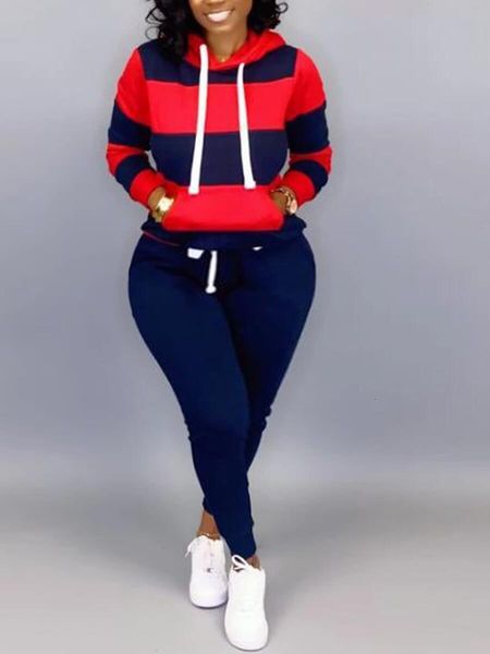 women's plus size tracksuits lw striped drawstring tracksuit set autumn women hoodie pants printed hooded long sleeve warm sweatshirts, Black
women's plus size tracksuits lw striped drawstring tracksuit set autumn women hoodie pants printed hooded long sleeve warm sweatshirts, Black