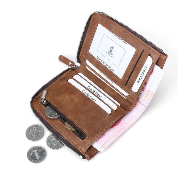 new arrival luxury men rfid blocking wallet multifunctional leather credit card zipper wallets for men, Red;black
new arrival luxury men rfid blocking wallet multifunctional leather credit card zipper wallets for men, Red;black