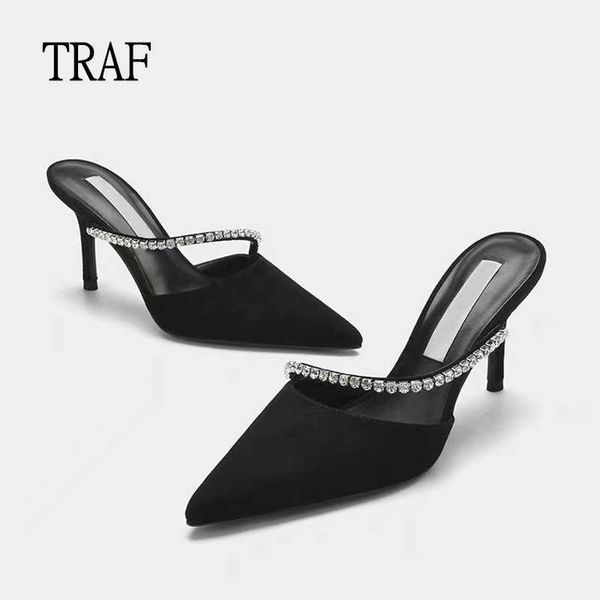 sandals traf black high heels woman pumps summer rhinestone wedding bride spring women elegant office modern ladies shoes 230423
sandals traf black high heels woman pumps summer rhinestone wedding bride spring women elegant office modern ladies shoes 230423