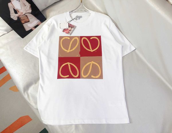 23ss womens t-shirt womens designer clothing tee round neck pure cotton new printed seal foam hemp rope logo t-shirt quality women clothes, White
23ss womens t-shirt womens designer clothing tee round neck pure cotton new printed seal foam hemp rope logo t-shirt quality women clothes, White
